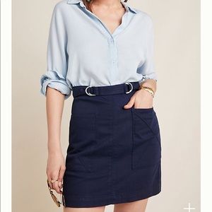 NWT Anthropologie Pilcro Navy Mini Skirt